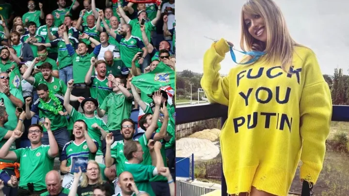Светр із написом «Fuck you Putin» привернув увагу фанатів Північної Ірландії: «Такого я не очікувала»