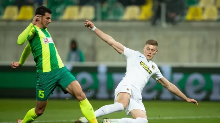 АЕК втретє в цьому сезоні переміг Дніпро-1: відео переможного гола у ворота бразильського воротаря дніпрян