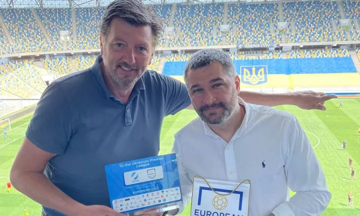 На поєдинок Шахтар – Дніпро-1 завітав поважний гість: Україну відвідав директор Асоціації Європейських Ліг