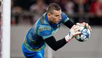 Три пропущених голи, покер Мбаппе, невихід Яремчука: Лунін дебютував за Реал при Алонсо у матчі з Олімпіакосом